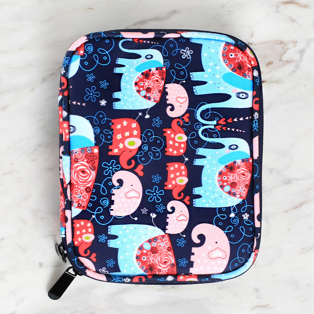 Loren Çantalı Tığ ve Örgü Aksesuarları Seti- Fil Desenli